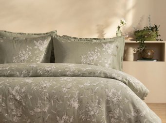 �ift Ki�ilik Rnf Bask�l� Sulse Nevresim Tak�m� - Ada�ay� 